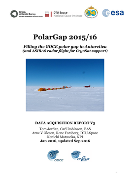 Polargap 2015/16 Data Acquisition Report