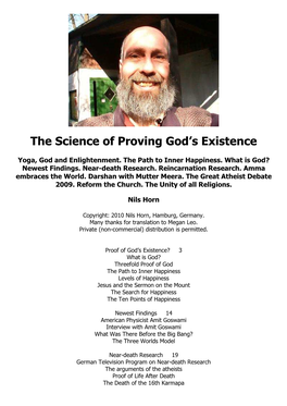 The Science of Proving God’S Existence