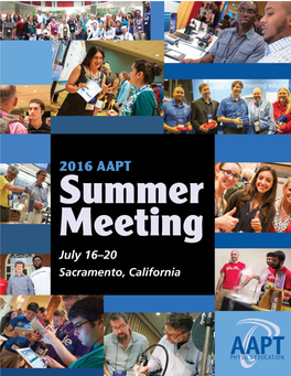 2016 AAPT Summer Meeting July 16–20 Sacramento, California CHHEANG KHIM Class of 2018