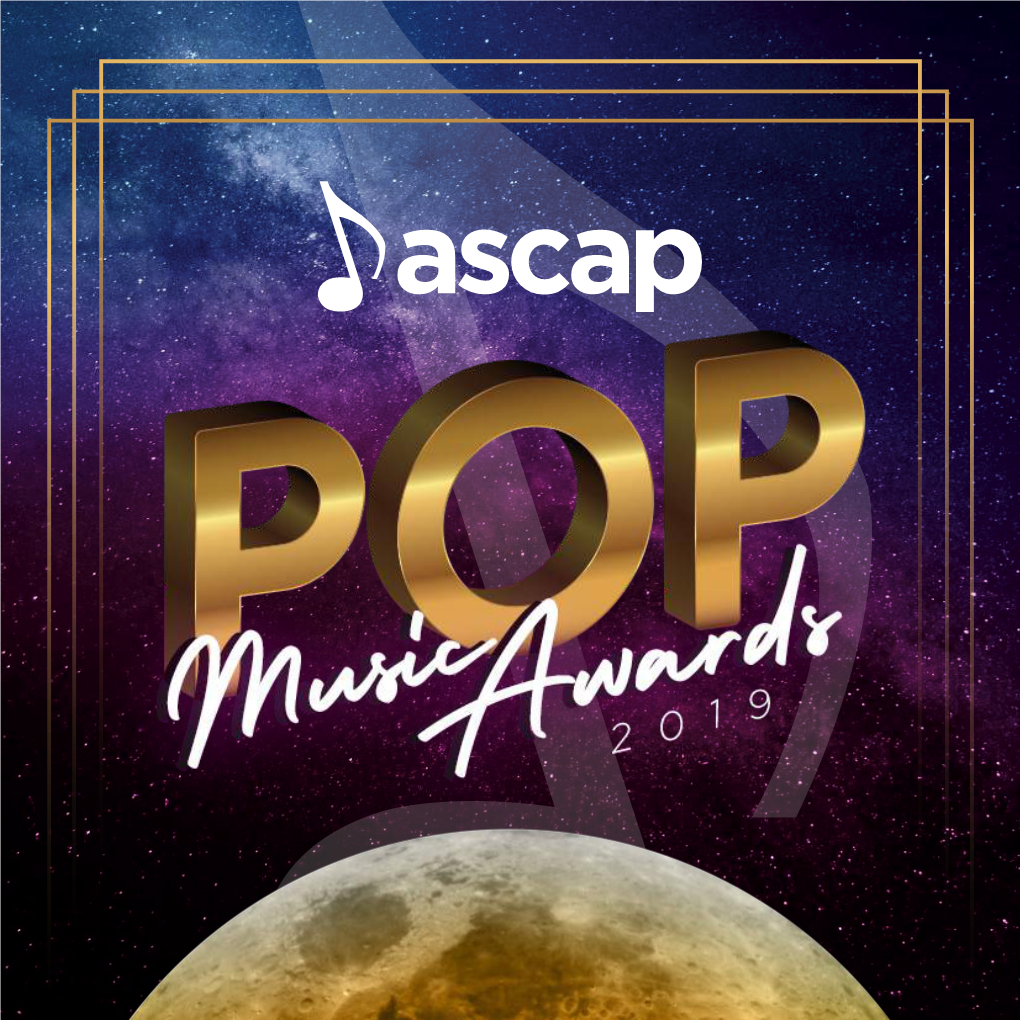2019 ASCAP Pop Music Awards Program