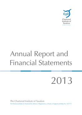 2013 Annual Report and Financial Statements