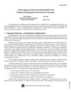 A Heterogeneous Internetworking Model with Enhanced Management and Security Functions