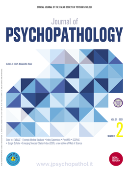 Journal of PSYCHOPATHOLOGY, 27 (2), 71-124, 2021