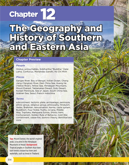 Chapter 12 the Geography and History of Southern and Eastern Asia