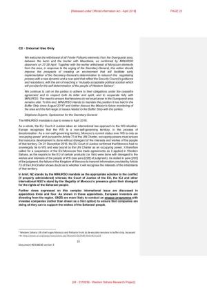 04 - 2318236 - Western Sahara Research Project] [Released Under Official Information Act - April 2019] PAGE 24