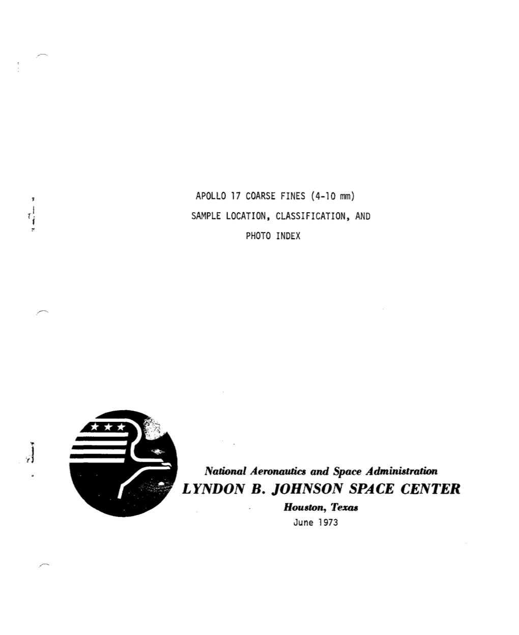 Apollo 17 Coarse Fines (4-10 Mm): Sample Location