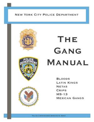 NYPD Gang Manual