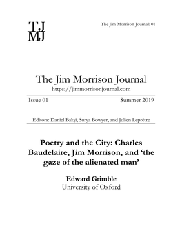 The Jim Morrison Journal: 01