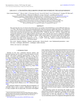 Lhs 6343 C: a Transiting Field Brown Dwarf Discovered by the Kepler Mission∗