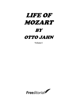 Life of Mozart by Otto Jahn