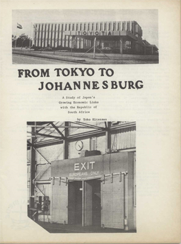 From Tokyo to Johan Ne S Burs