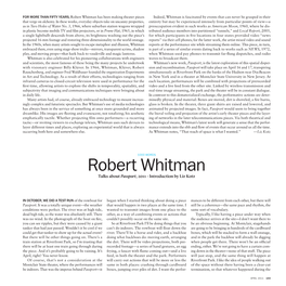 1000 Words: Robert Whitman Talks About Passport 2011