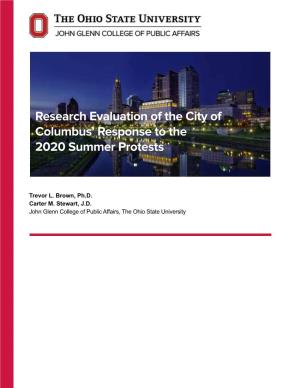 Research Evaluation of the City of Columbus' Response to the 2020