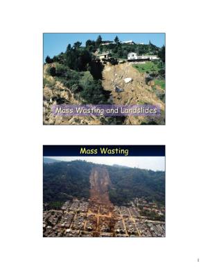Mass Wasting and Landslides