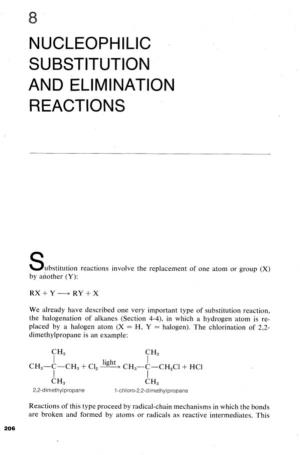 Nucleophilic Substitution and Elimination Reactions