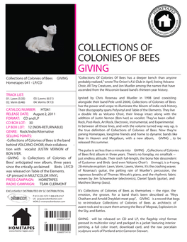 Collections of Colonies of Bees Giving