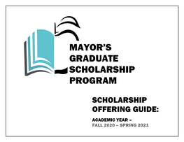 Mayor's Graduate Scholarship Program