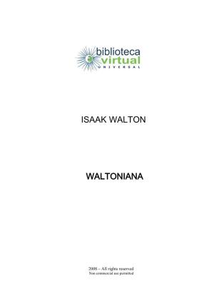 Isaak Walton Waltoniana