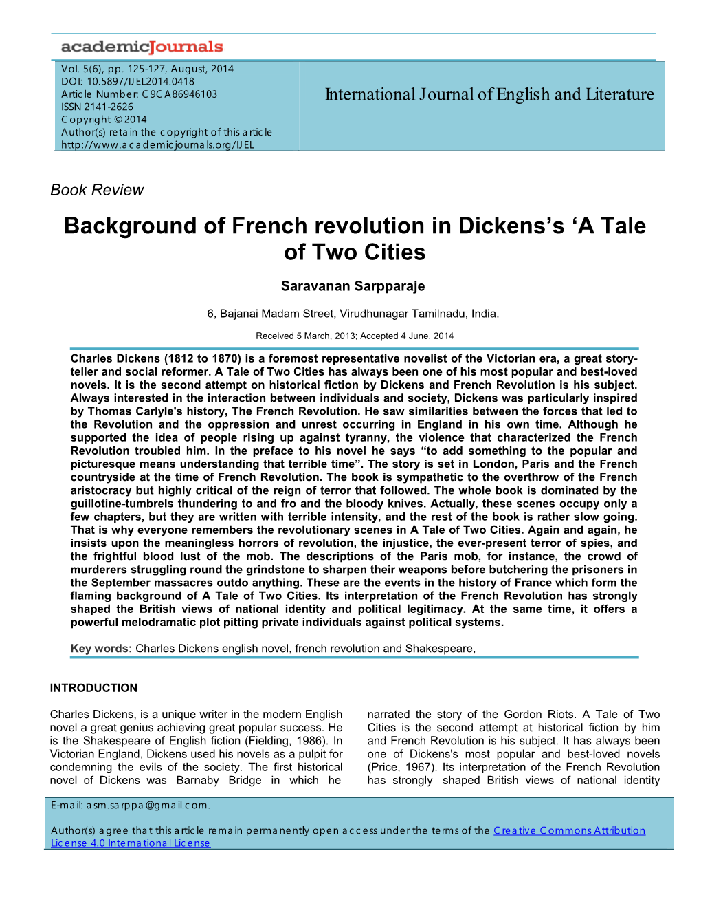 Background of French Revolution in Dickens's 'A Tale of Two Cities