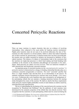 11 Concerted Pericyclic Reactions