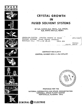 Crystal Growth in Fused Solvent Systems