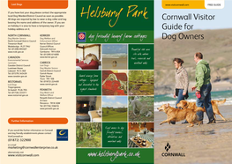 Cornwall Visitor Guide for Dog Owners