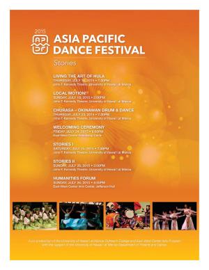 ASIA PACIFIC DANCE FESTIVAL Stories
