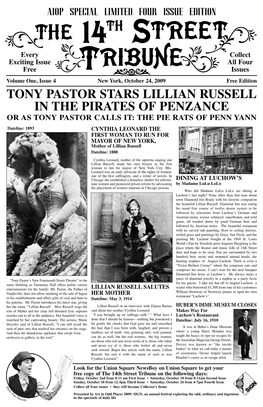 Tony Pastor Stars Lillian Russell in the Pirates Of