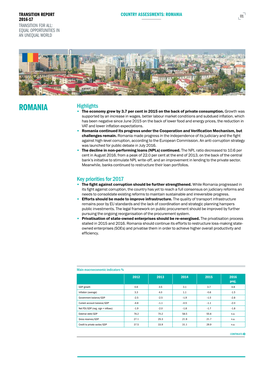 Romania 01 2016-17 Transition for All: Equal Opportunities in an Unequal World