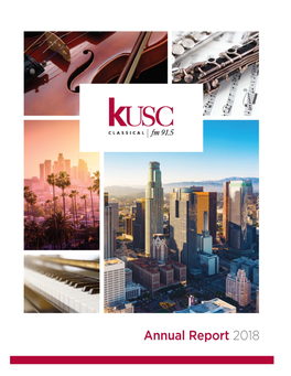 KUSC 2018 Annual Report (PDF)