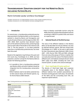 Transboundary Zonation Concept for the Neretva Delta Including Hutovo Blato