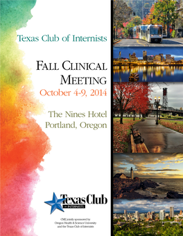 Fall Clinical Meeting October 4-9, 2014