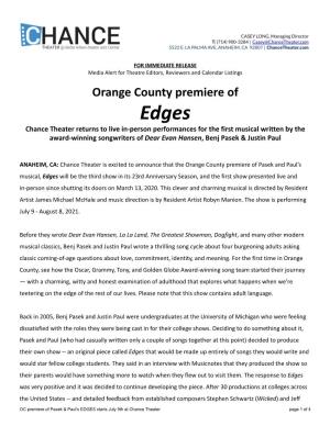 Press Release: EDGES (2021)