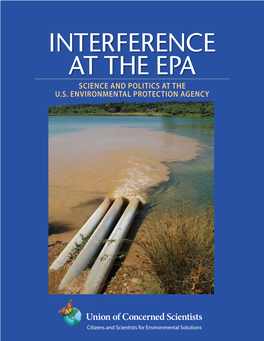 Interference at the EPA Science and Politics at the U.S