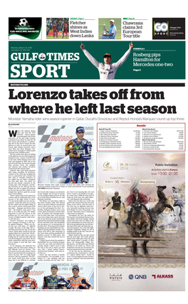 GULF TIMES Hamilton for Mercedes One-Two SPORT Page 3