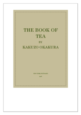 The Book of Tea by Kakuzo Okakura