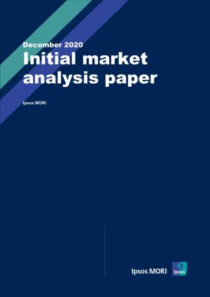Initial Market Analysis Paper