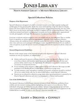 Special Collections Policies