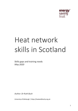 Heat Network Skills in Scotland
