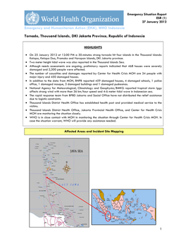Emergency and Humanitarian Action (EHA), WHO Indonesia Tornado