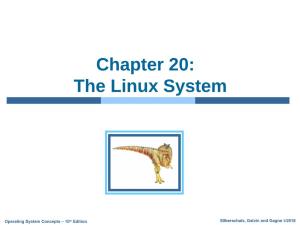 Chapter 20: the Linux System