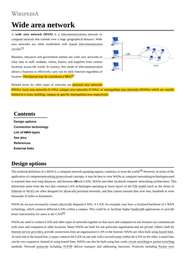 Wide Area Network