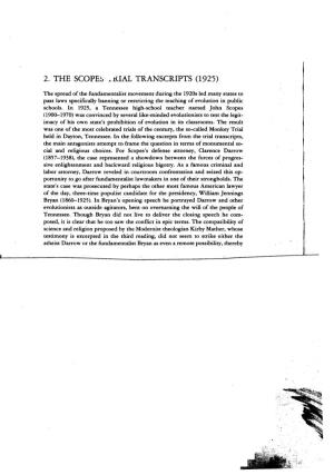 2. the Scope~ Kial Transcripts (1925)