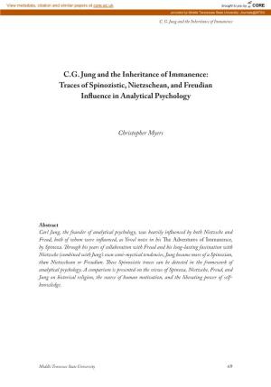 CG Jung and the Inheritance of Immanence