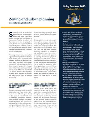 Zoning and Urban Planning Understanding the Beneﬁts