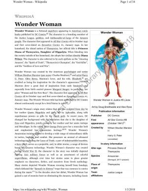 Wonder Woman - Wikipedia Page 1 of 34
