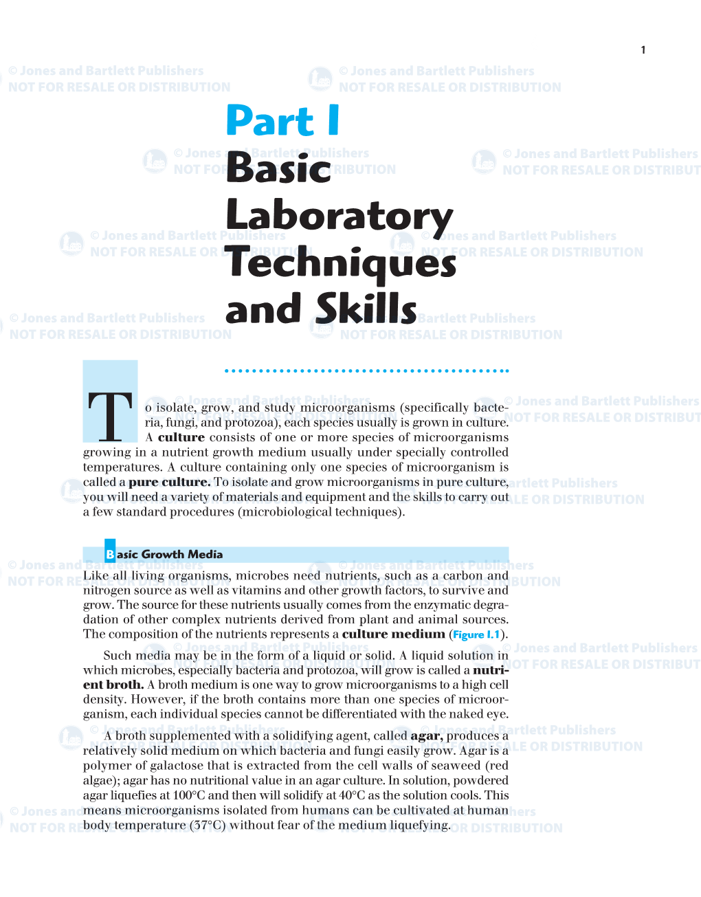Part I Basic Laboratory Techniques and Skills