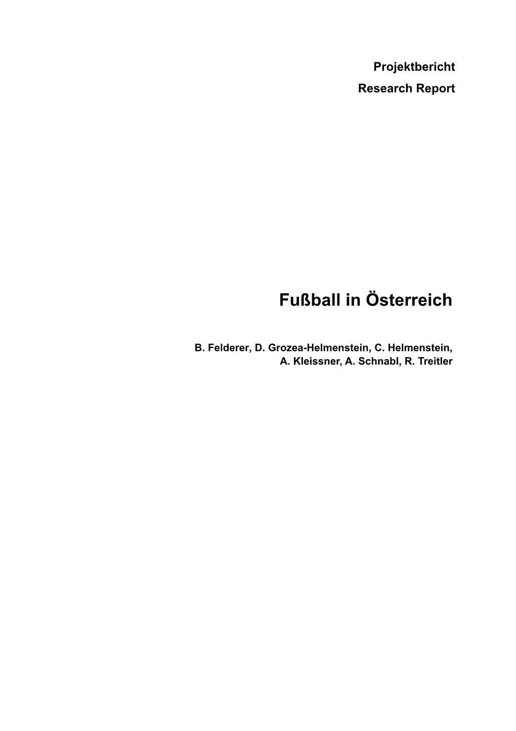 Fußball in Österreich