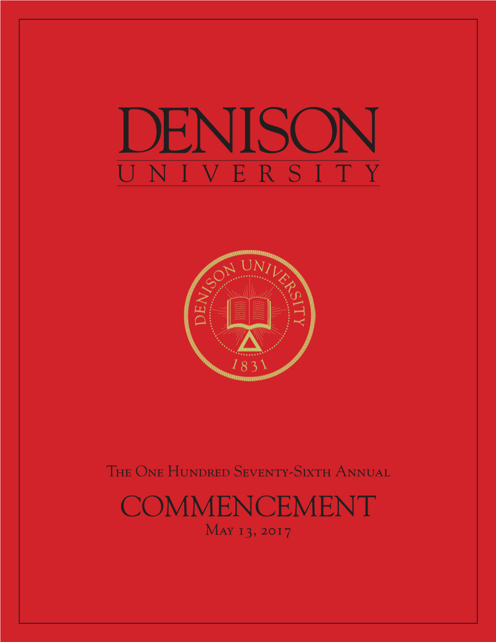 2017 Commencement Program