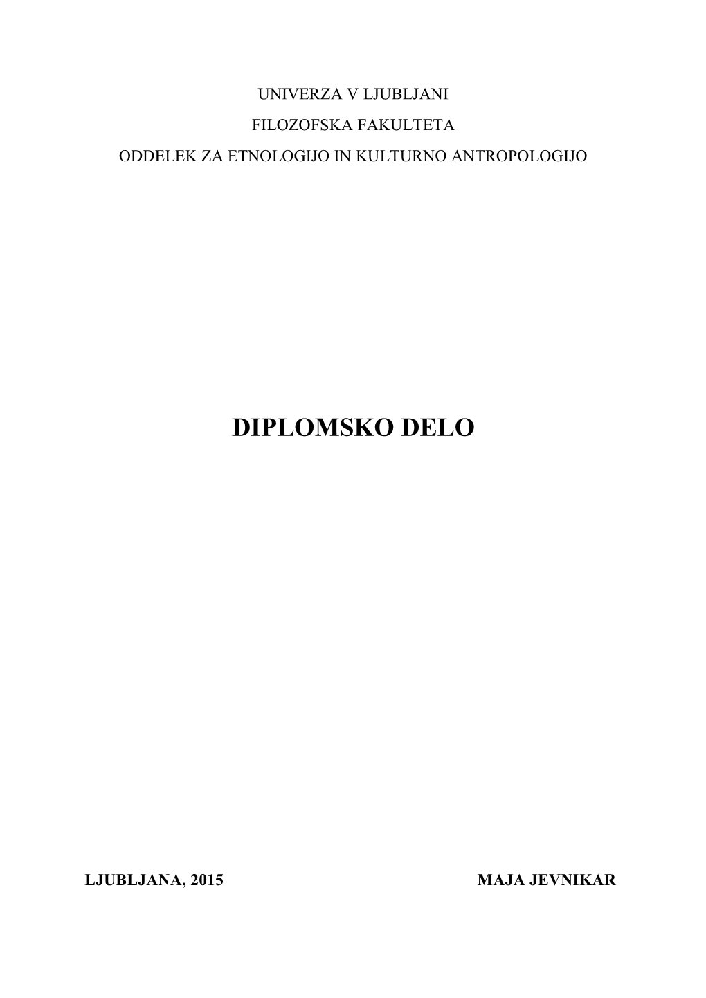 Diplomsko Delo